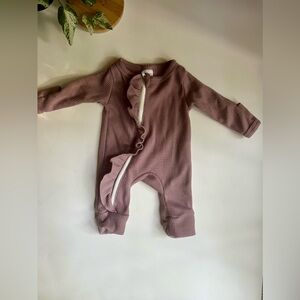 Ruffle Mauve Bodysuit